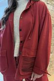 Mercer Soft Twill Jacket Sangria /5/5 =